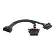 Male to Dual Female Elbow OBD2 Splitter Y Extension Cable 16pins