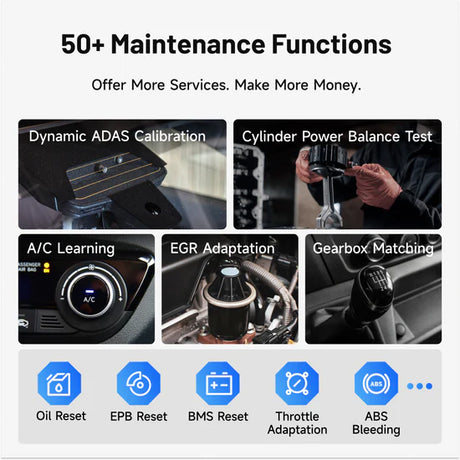 Topdon ONE Plus maintenance functions