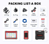 Launch X431 Pro 5 packing list and kit contents