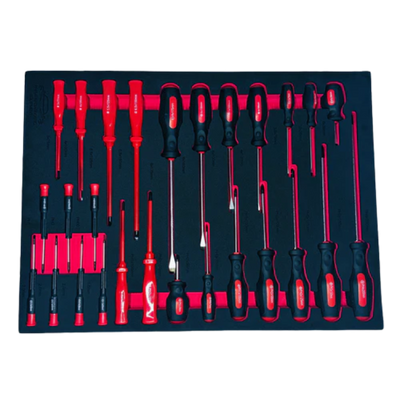 PDE Screwdriver Set in EVA Foam Tray 27PCE