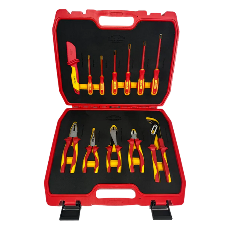 PDE 12PCS VDE Insulated Tool Set pliers and screwdrivers