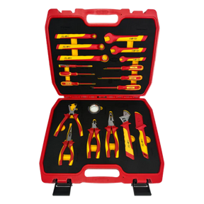 PDE VDE Insulated Tool Set pliers spanners and screwdrivers 19PCS