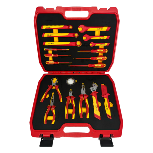 PDE VDE Insulated Tool Set pliers spanners and screwdrivers 19PCS
