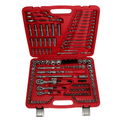 PDE Automotive Tool Set Socket + Ratchet Kit 1/2" 3/8" 1/4" 150PCE