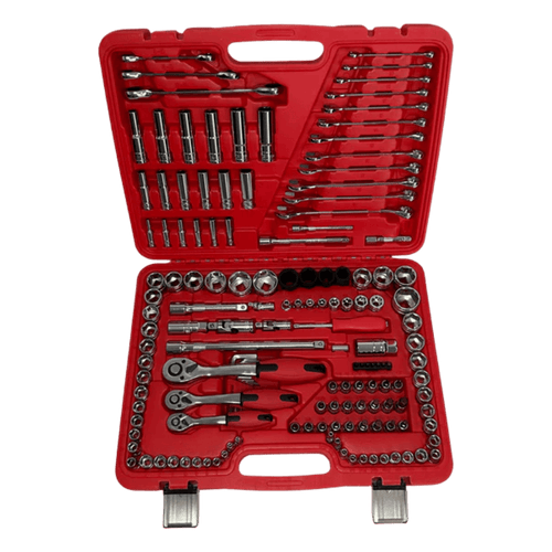 PDE Automotive Tool Set Socket + Ratchet Kit 1/2" 3/8" 1/4" 150PCE