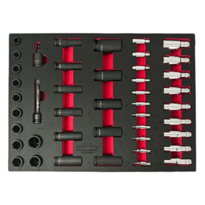 PDE Impact Socket Set 44PCE EVA Foam Tray