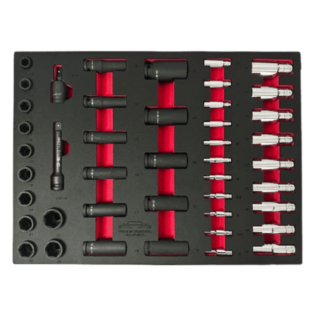 PDE Impact Socket Set 44PCE EVA Foam Tray