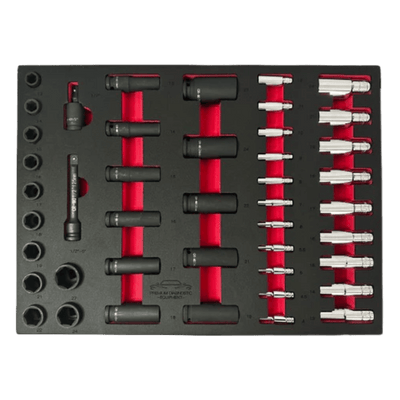 PDE Impact Socket Set 44PCE EVA Foam Tray