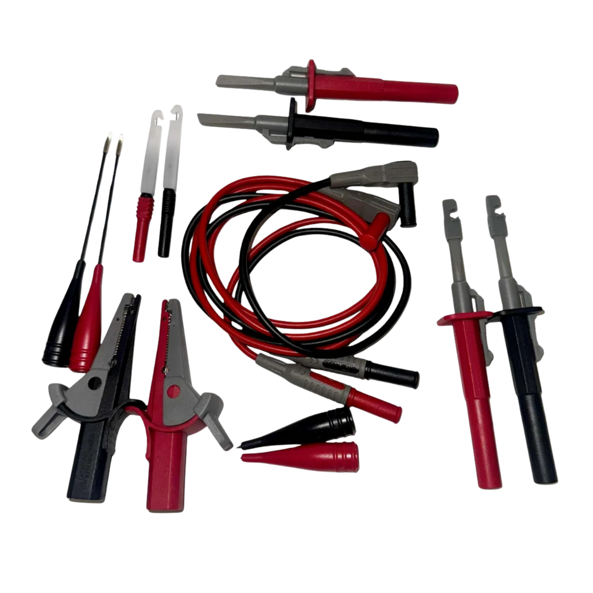 PDE Multimeter Test Leads Kit – 14 Piece Electrical Probes & Clips Set