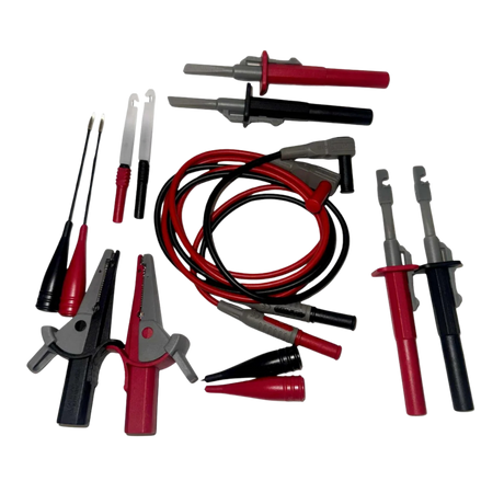PDE Multimeter Test Leads Kit – 14 Piece Electrical Probes & Clips Set