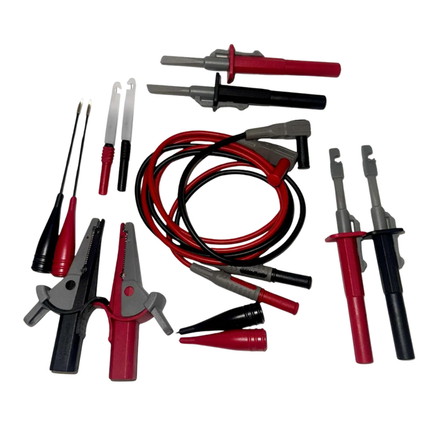 PDE Multimeter Test Leads Kit – 14 Piece Electrical Probes & Clips Set