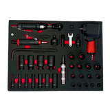 PDE Pneumatic Air Impact Tools & Socket Set with EVA Foam Tray 34PCE