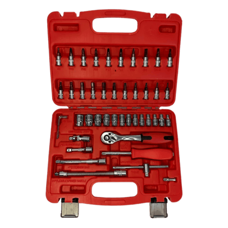 PDE 1/4" Socket Set with Torx Bits  46PCE tool kit set