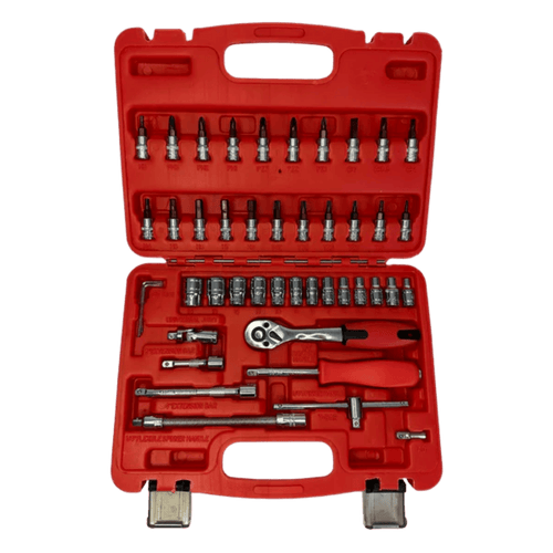 PDE 1/4" Socket Set with Torx Bits  46PCE tool kit set