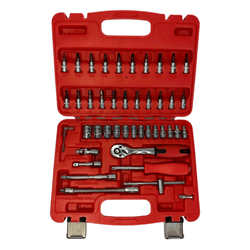PDE 1/4" Socket Set with Torx Bits  46PCE tool kit set