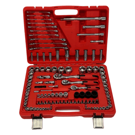 PDE Automotive Tool Set Socket and Ratchet Kit 120PCE