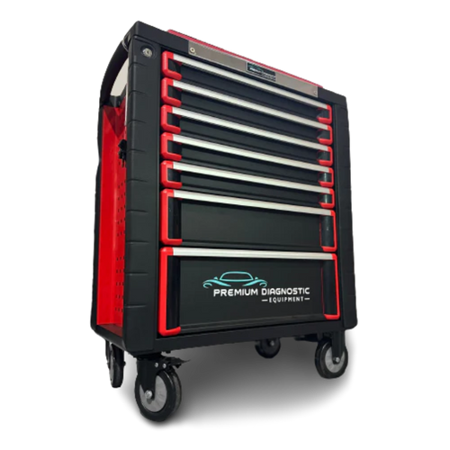 PDE Tools 302PCE 7 Drawer Tool Kit Roller Tool box