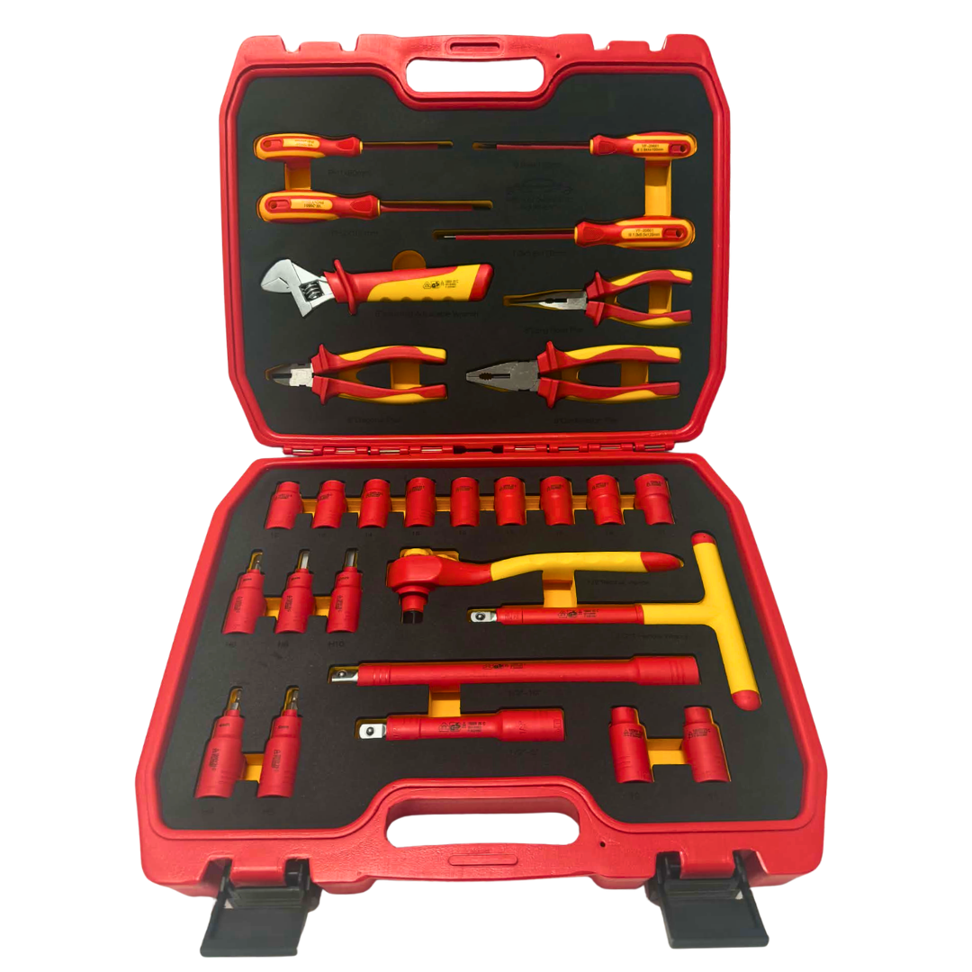PDE VDE Insulated Socket and Pliers Tool Set 28PCE