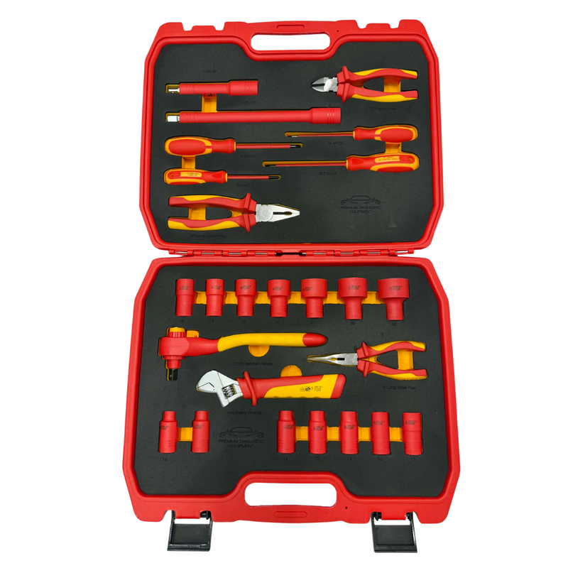 PDE VDE Insulated Socket and Pliers Tool Set 25PCE