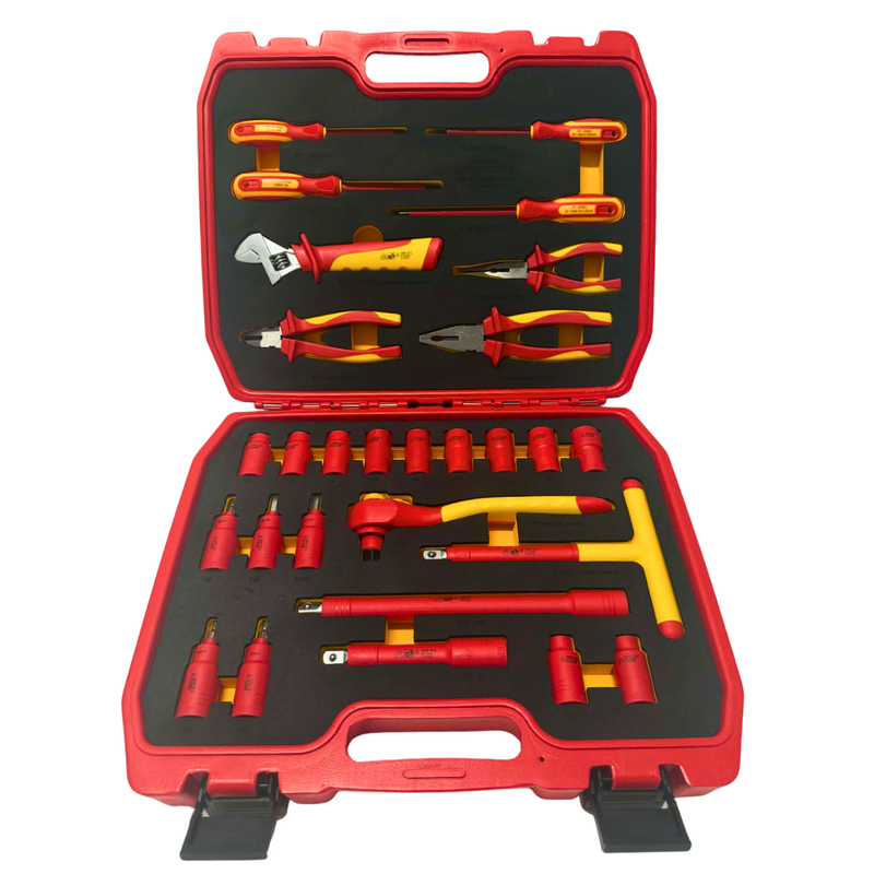 PDE VDE Insulated Socket and Pliers Tool Set 28PCE