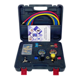 Professional HVAC Diagnostic Tool  4 Way Air Conditioner Manifold Gauge Set
