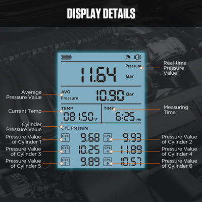 AUTOOL PT610 display details