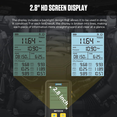 AUTOOL PT610 HD screen display