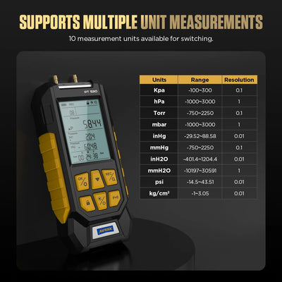 AUTOOL PT530 unit measurements