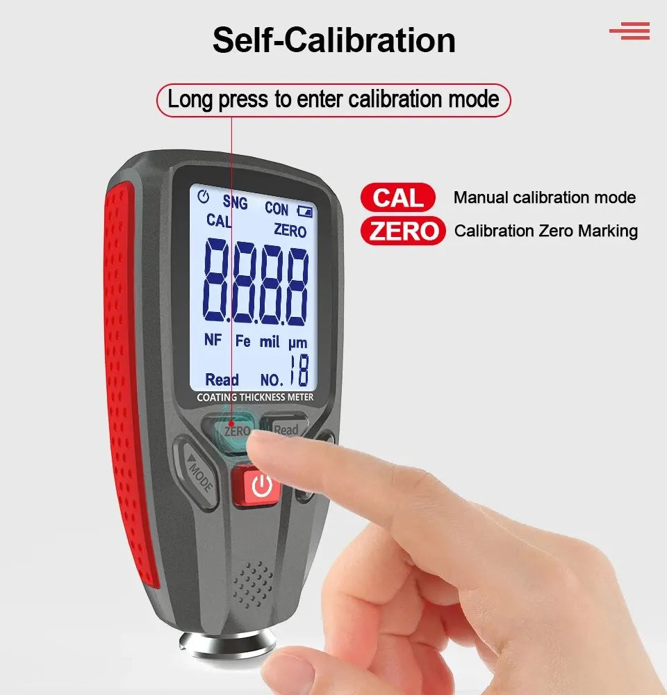 paint thickness tester for metal surfaces