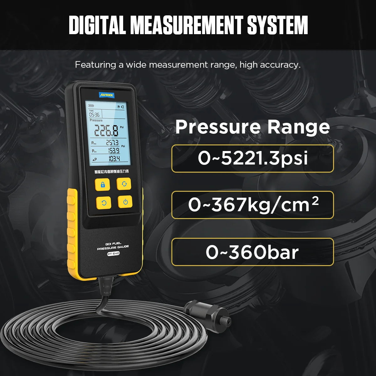 AUTOOL PT640 digital measurement system