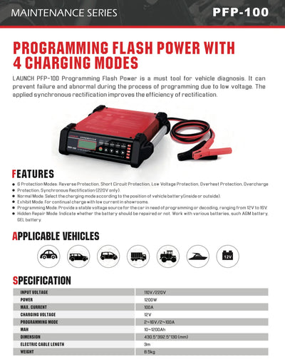 Launch PFP-100 Programming Flash Power