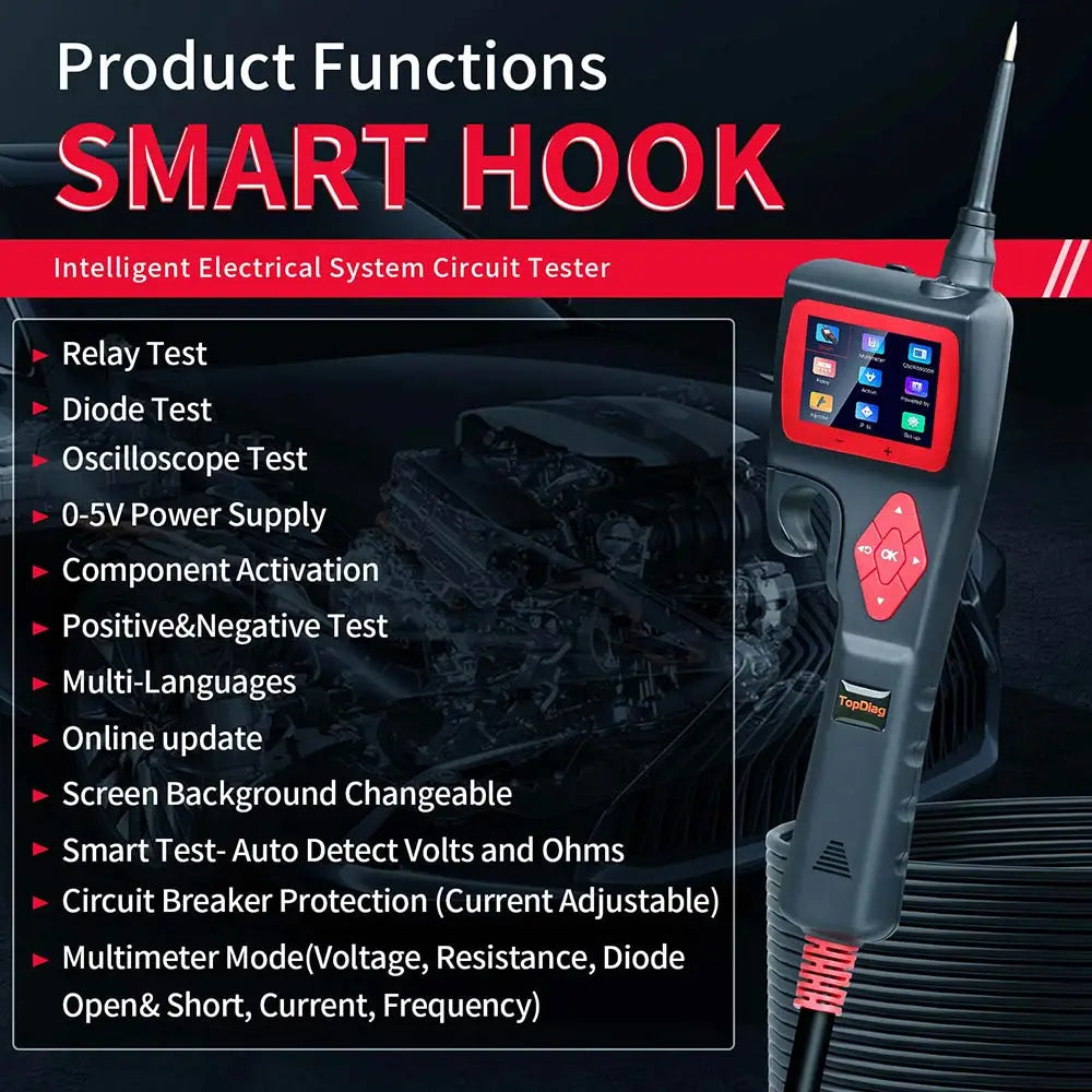 TopDiag P200 smart hook features