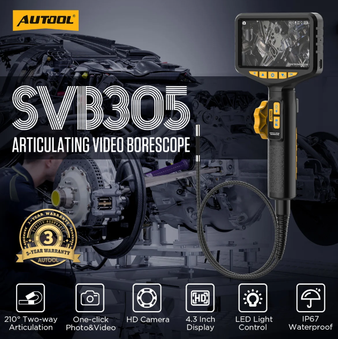 AUTOOL SVB305 video borescope inspection camera