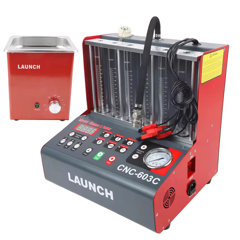 Launch CNC-603C Fuel Injector Tester + Cleaner  ON/OFF Car