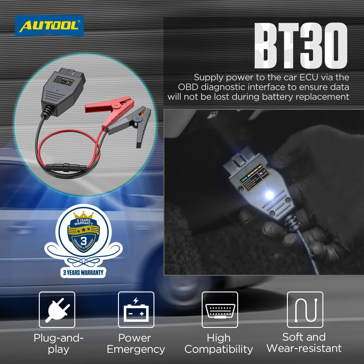 AUTOOL BT30 features