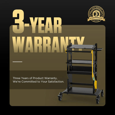 AUTOOL Heavy-Duty 3-Tier Rolling Diagnostic Tool Cart – 300kg Capacity
