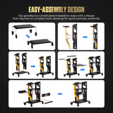 AUTOOL utility cart step-by-step assembly diagram