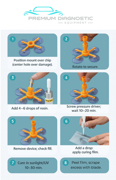 PDE Windscreen Chip Repair Kit