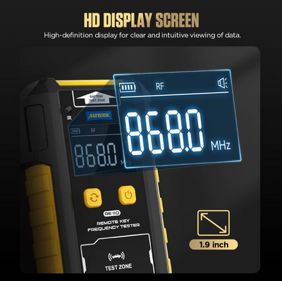 AUTOOL RE110 digital frequency tester with high-definition display screen