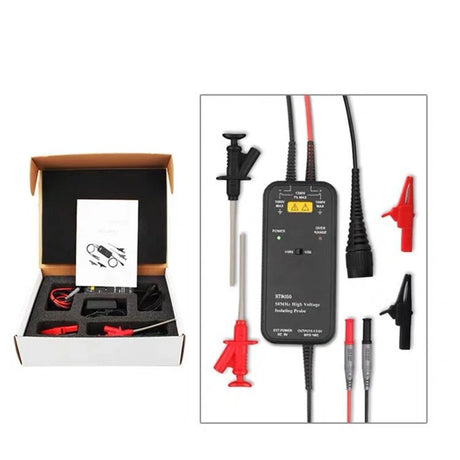 Hantek HT8100 electrical testing kit with components and open box