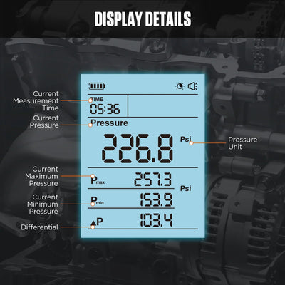 AUTOOL PT640 display details