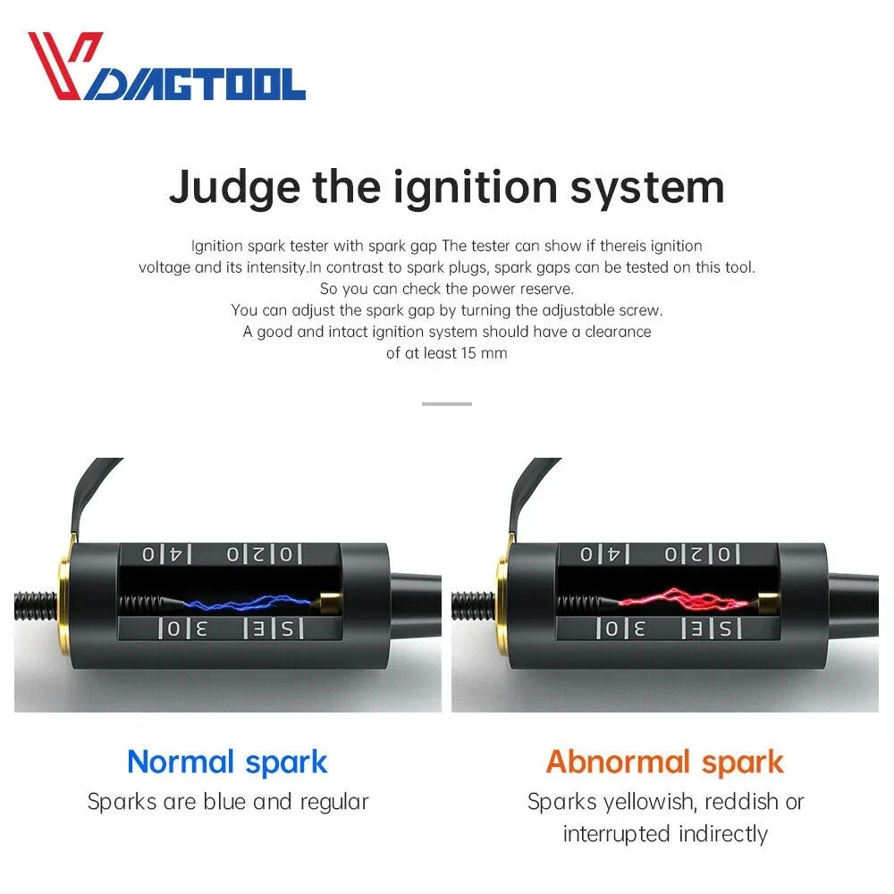 VDIAGTOOL Automotive Spark Plug Tester