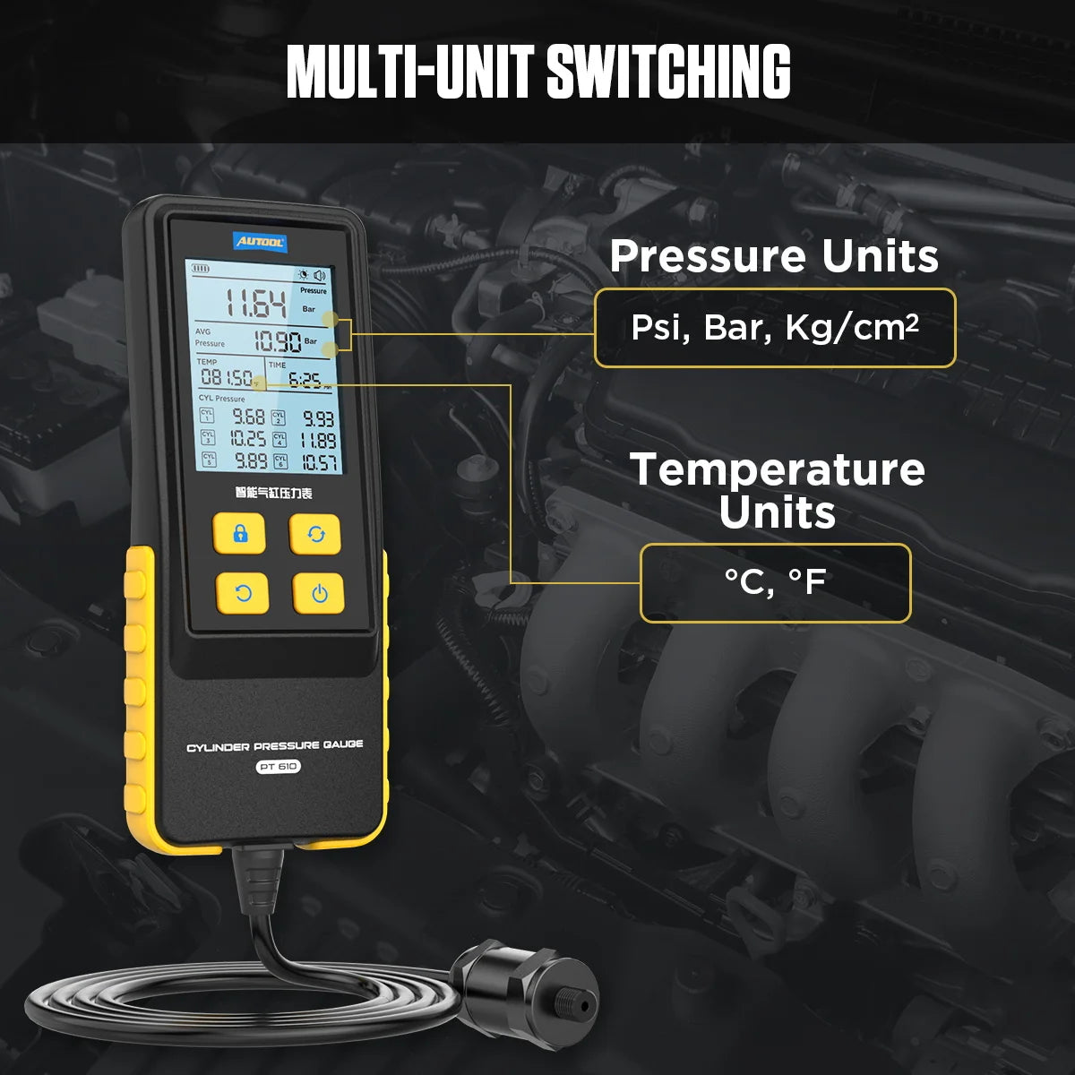 AUTOOL PT610 multi-unit switching