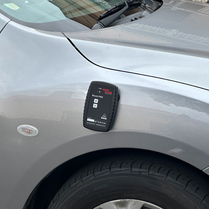 AutoStop Shock Pro attached to a silver car