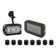 TPMS solar powered tyre pressure monitoring system 8 wheels