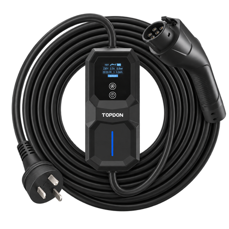 TOPDON PulseQ 10A Portable EV Charger Type 2 | Australia