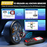 Autel MaxiTPMS TS508WF three ways to relearn all known sensors