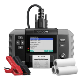 Topdon BT600 Battery Tester with Printer 12/24V