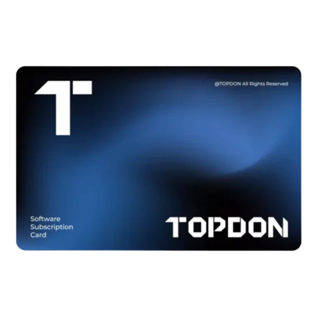 Topdon software subscription card