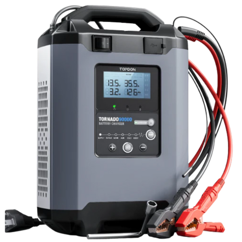 Topdon Tornado9000 Smart Battery Charger, Voltage Stabiliser Power Supply For ECU Programming T90